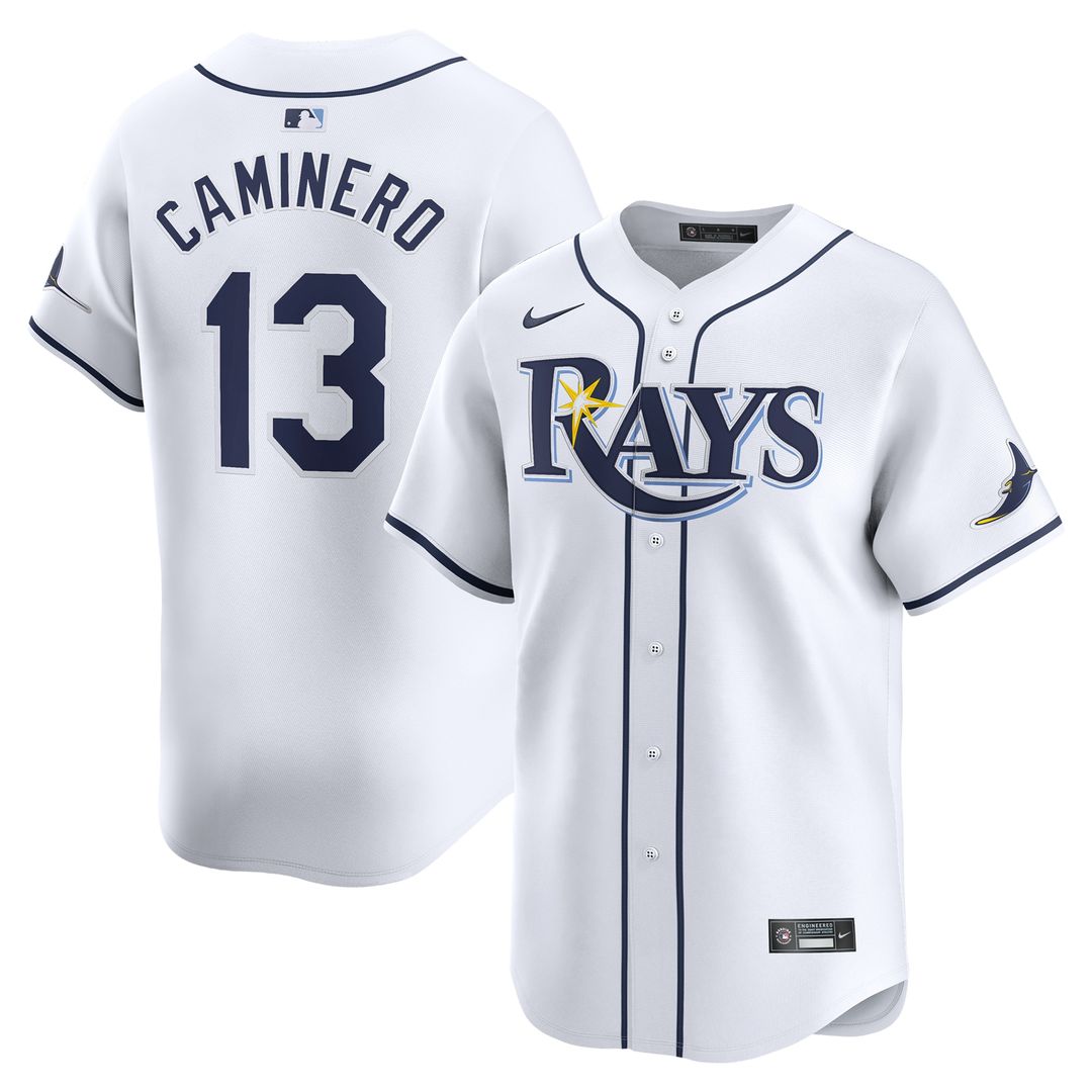 Junior Caminero Tampa Bay Rays Nike Youth Home Player Limited Jersey - White