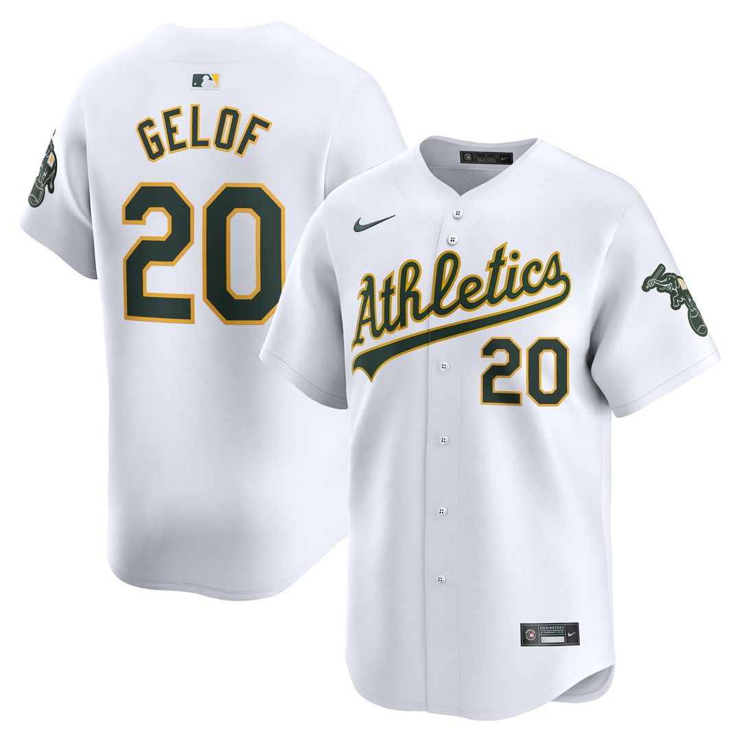 Zack Gelof Athletics Nike Home Player Limited Jersey - White