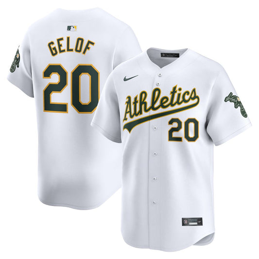 Zack Gelof Athletics Nike Home Player Limited Jersey - White
