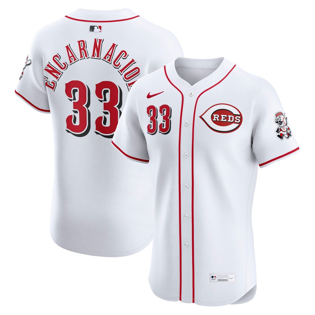 Christian Encarnacion - Strand Cincinnati Reds Nike Home Elite Jersey - White