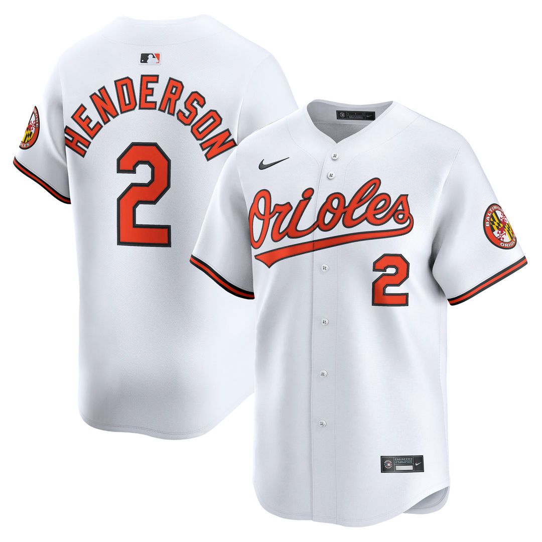 Gunnar Henderson Baltimore Orioles Nike Home Player Limited Jersey - White