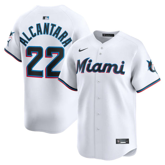 Sandy Alcantara Miami Marlins Nike Home Player Limited Jersey - White