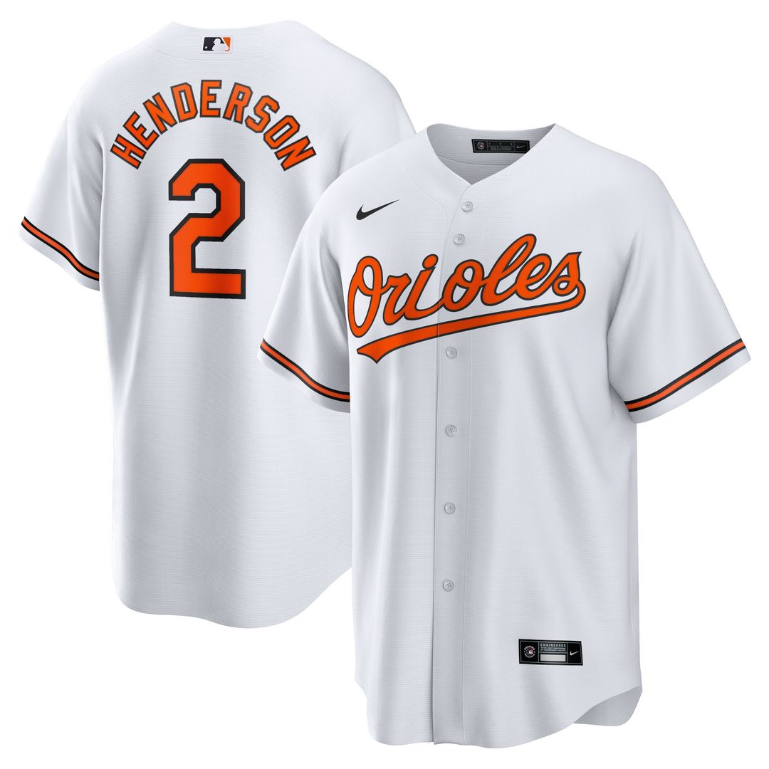 Gunnar Henderson Baltimore Orioles Nike Home Player Replica Jersey - White