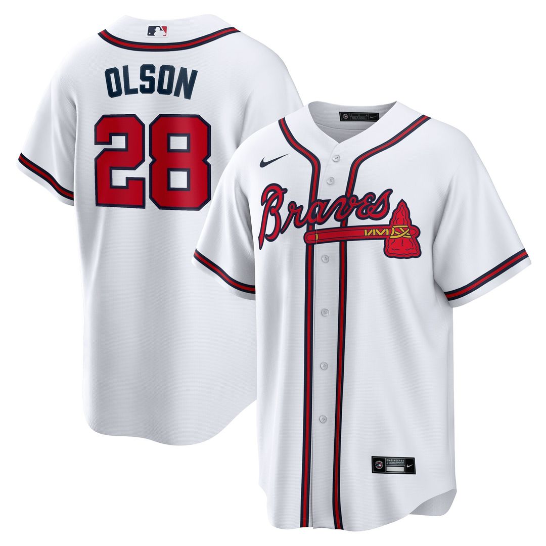 Matt Olson Atlanta Braves Nike Home Player Replica Jersey - White