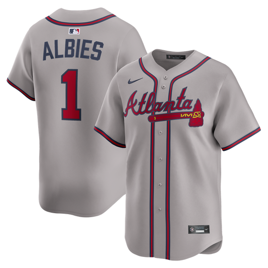 Ozzie Albies Atlanta Braves Nike Road Player Limited Jersey - Gray
