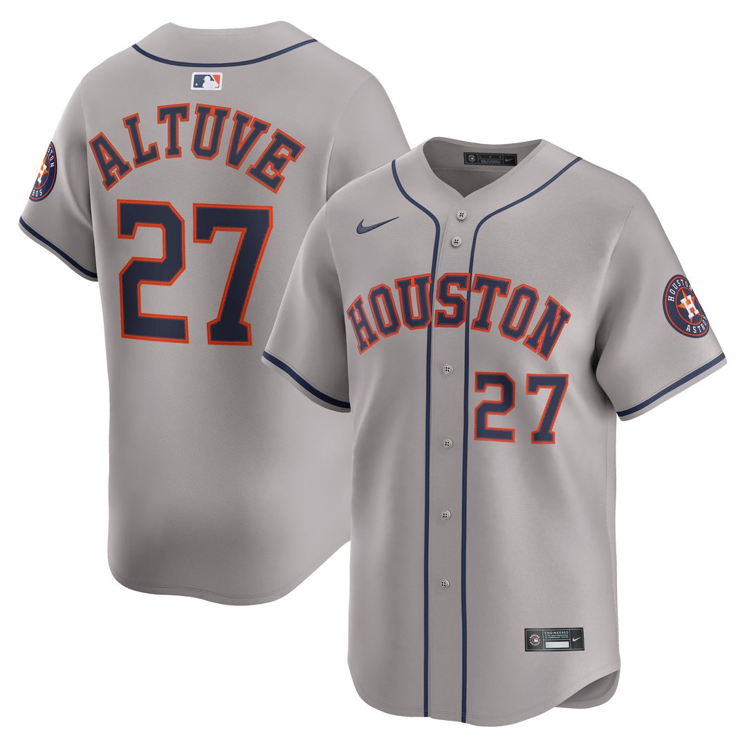 Jose Altuve Houston Astros Nike Road Player Limited Jersey - Gray