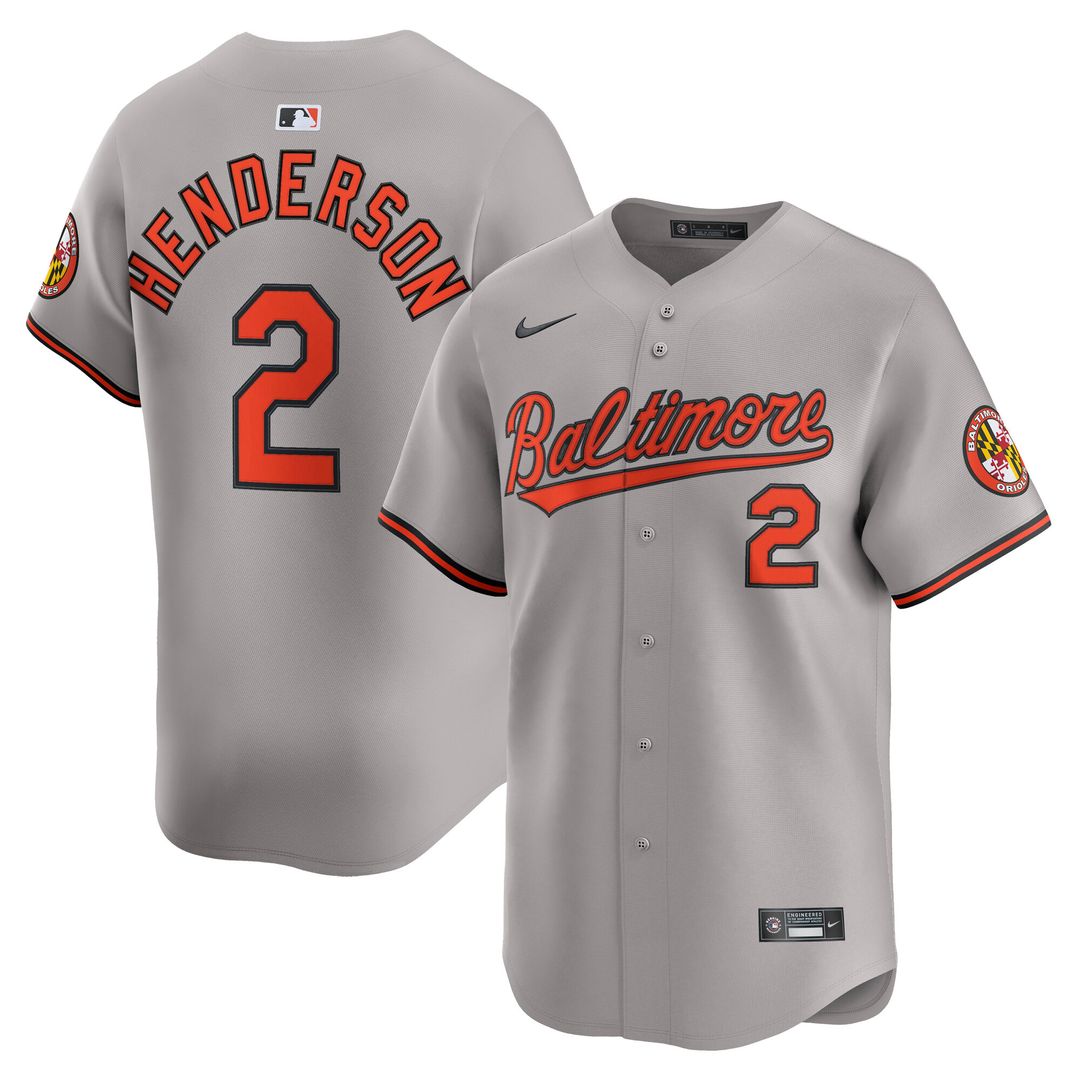 Gunnar Henderson Baltimore Orioles Nike Road Player Limited Jersey - Gray