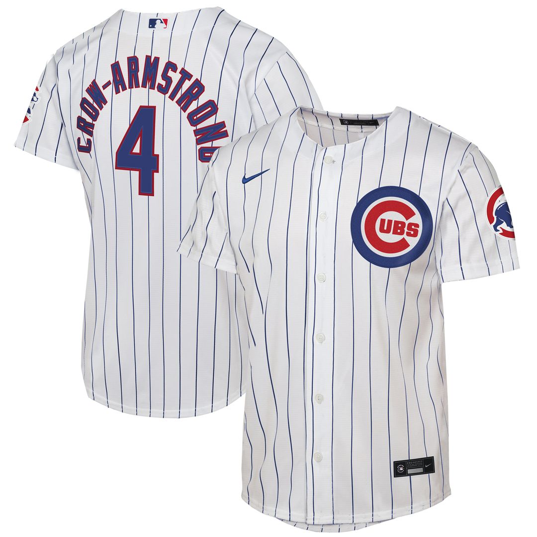 Pete Crow - Armstrong Chicago Cubs Nike Youth Home Stadium Jersey - White