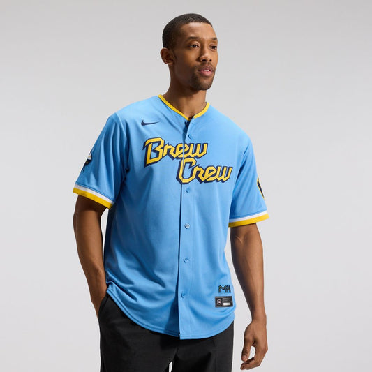 Milwaukee Brewers Nike City Connect Team Replica Jersey - Powder Blue