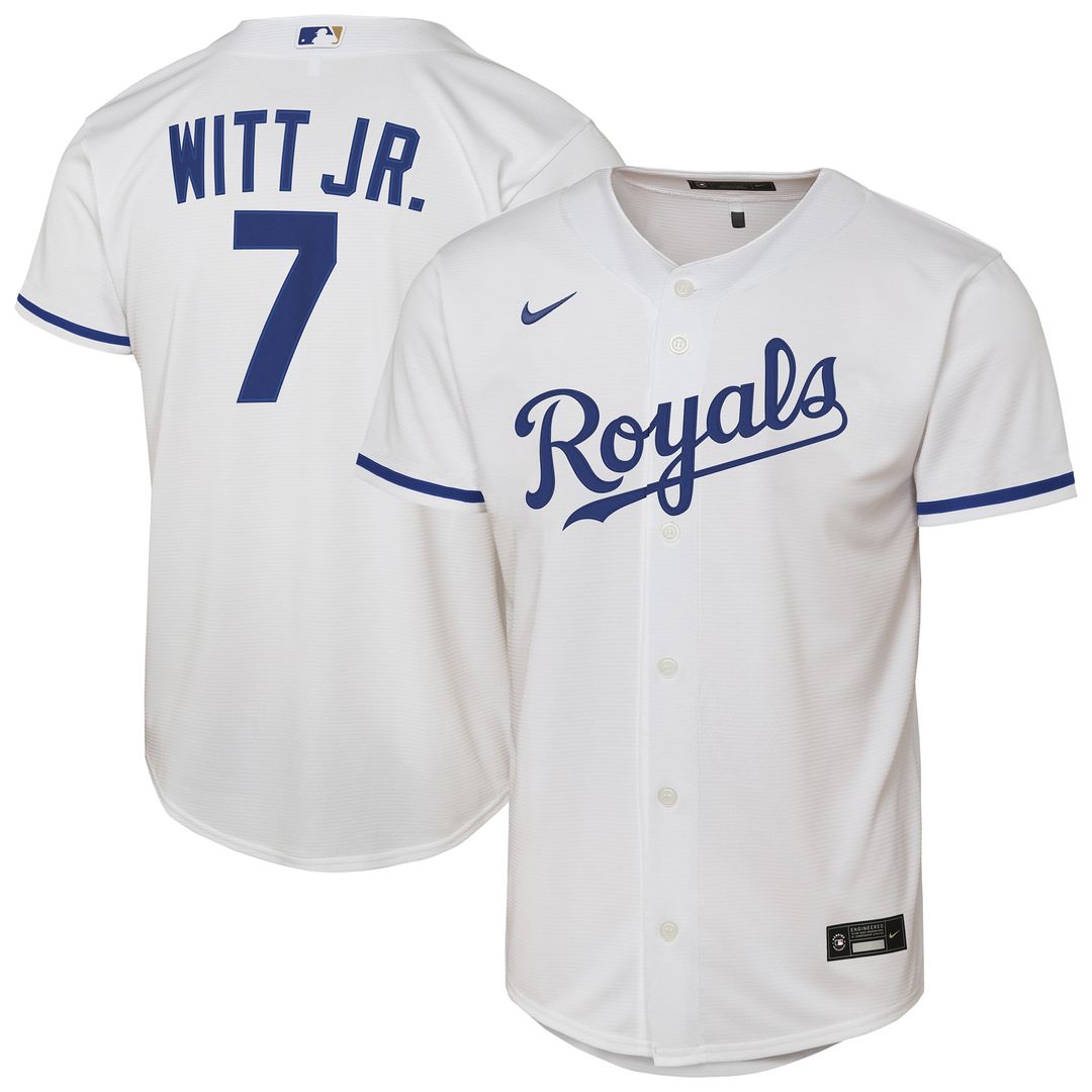 Bobby Witt Jr. Kansas City Royals Nike Youth Home Player Replica Jersey - White