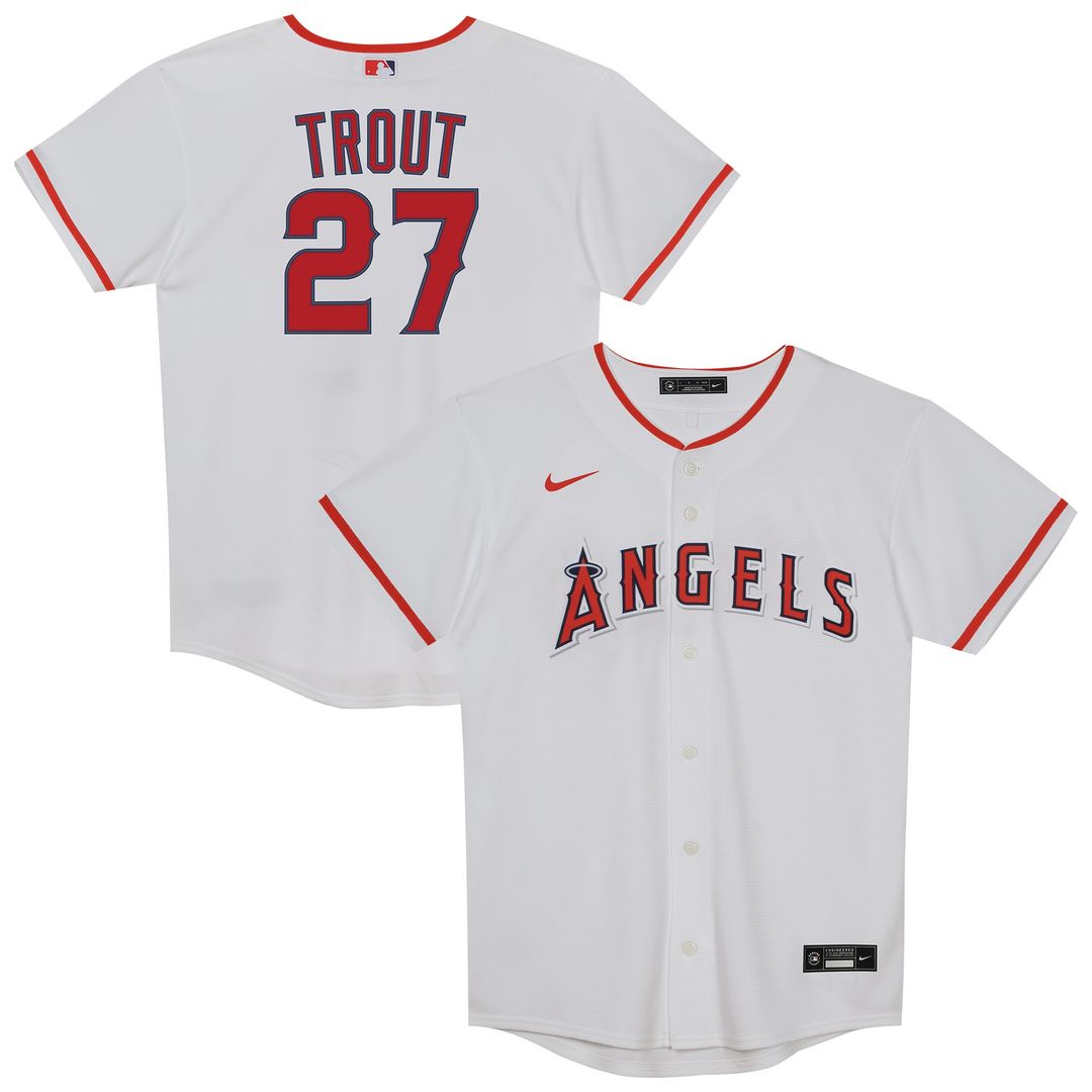 Mike Trout Los Angeles Angels Nike Preschool Home Player Replica Jersey - White