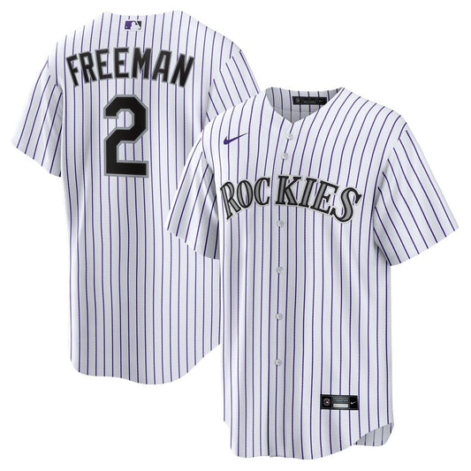 Tyler Freeman Colorado Rockies Nike Youth Home Replica Jersey - White