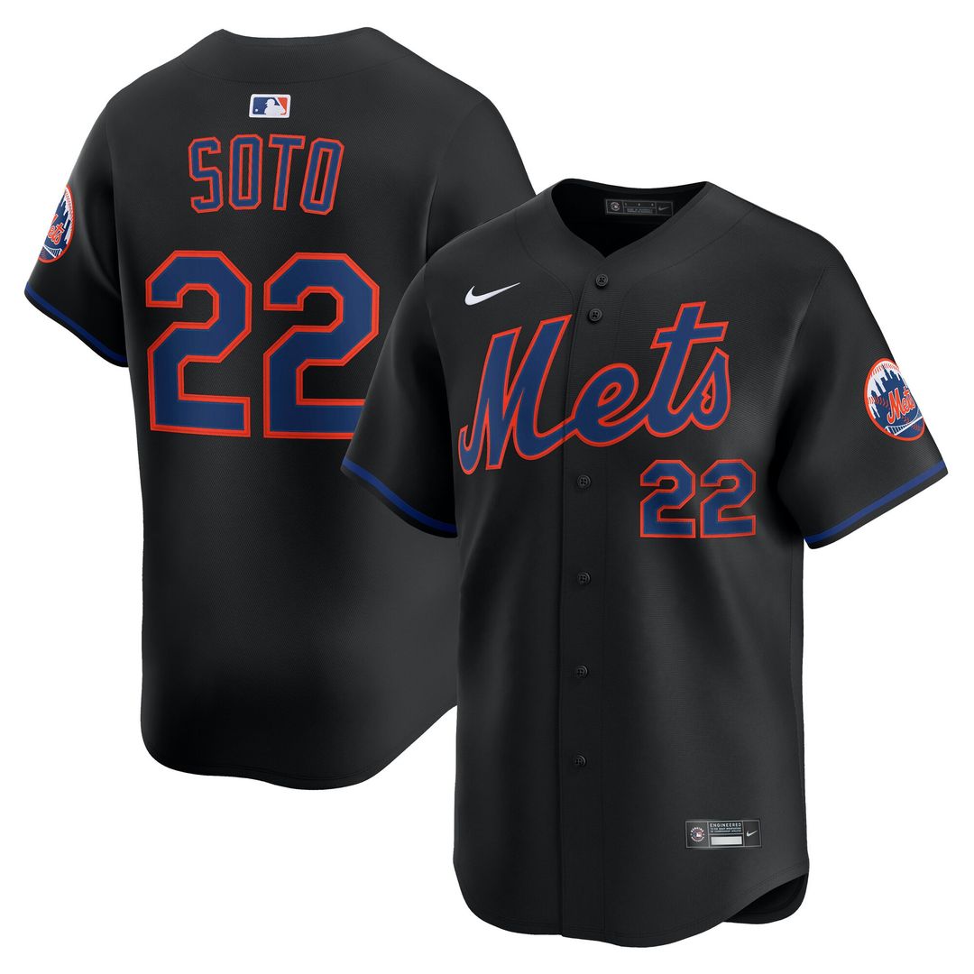 Juan Soto New York Mets Nike Alternate Player Limited Jersey - Black