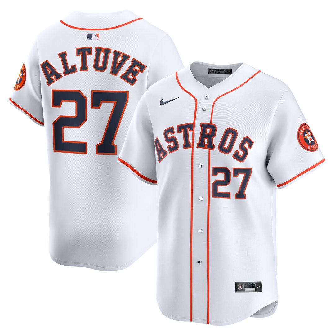 Jose Altuve Houston Astros Nike Home Player Limited Jersey - White