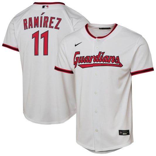 José Ramírez Cleveland Guardians Nike Youth Home Player Replica Jersey - White