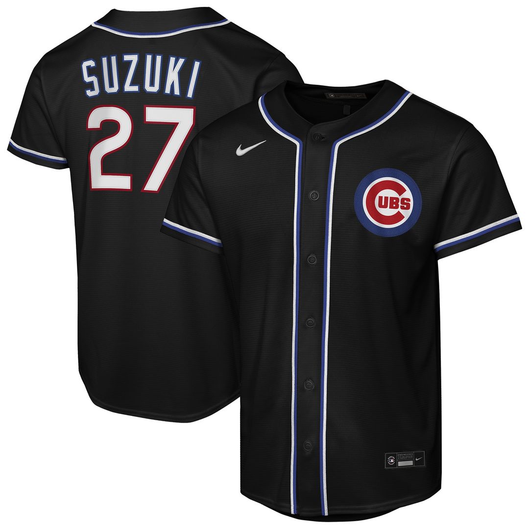 Seiya Suzuki Chicago Cubs Nike Youth Fashion Player Replica Jersey - Black