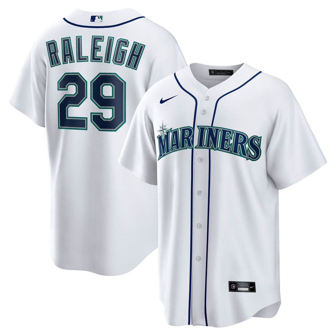 Cal Raleigh Seattle Mariners Nike Home Player Replica Jersey - White