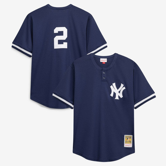 Derek Jeter New York Yankees Mitchell & Ness Big & Tall Batting Practice Player Replica Jersey - Navy