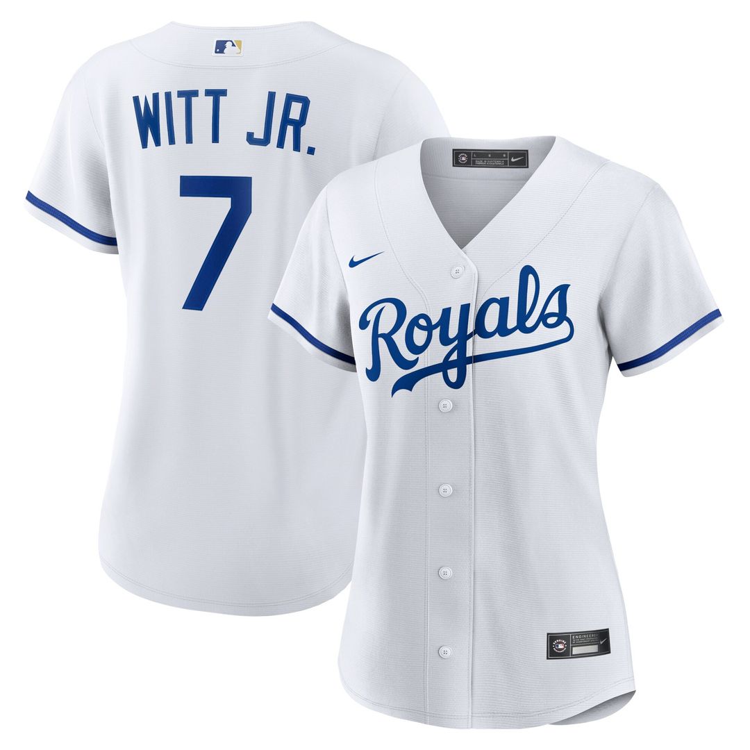 Bobby Witt Jr. Kansas City Royals Nike Women's Home Player Replica Jersey - White