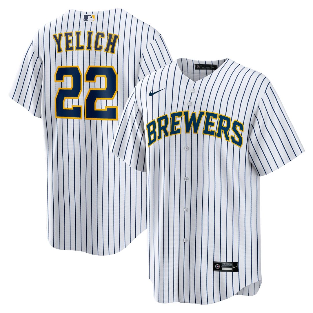 Christian Yelich Milwaukee Brewers Nike Alternate Player Replica Jersey - White