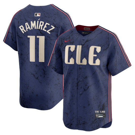 José Ramírez Cleveland Guardians Nike City Connect Player Limited Jersey - Navy