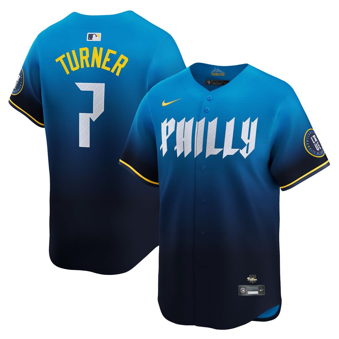 Trea Turner Philadelphia Phillies Nike 2024 City Connect Player Limited Jersey - Blue
