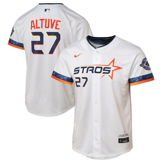 Jose Altuve Houston Astros Nike Youth 2025 City Connect Player Limited Jersey - White