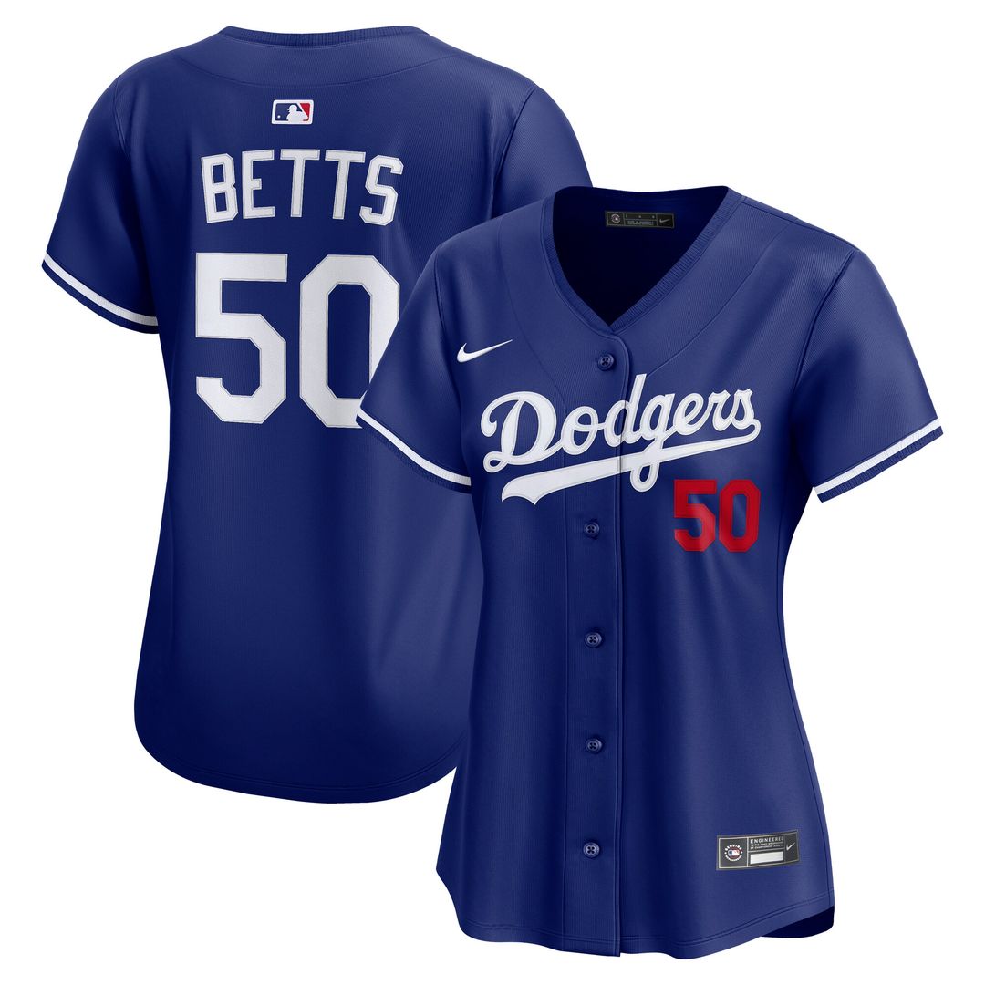 Mookie Betts Los Angeles Dodgers Nike Women's Alternate 2 Player Limited Jersey - Royal