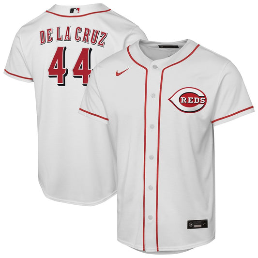 Elly De La Cruz Cincinnati Reds Nike Youth Home Player Replica Jersey - White