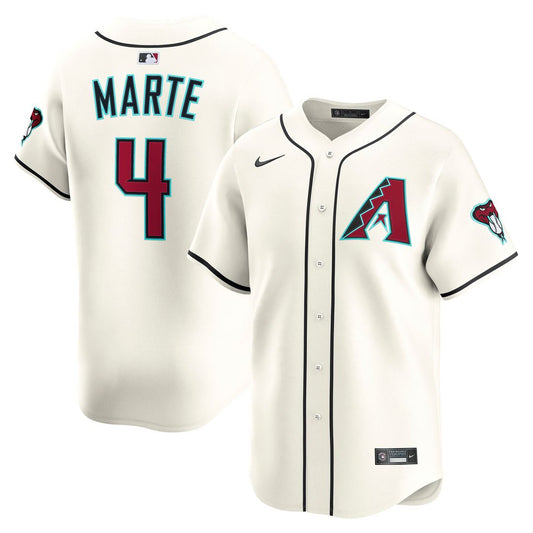 Ketel Marte Arizona Diamondbacks Nike Home Player Limited Jersey - Cream