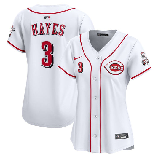 Ke'Bryan Hayes Cincinnati Reds Nike Women's Home Player Limited Jersey - White