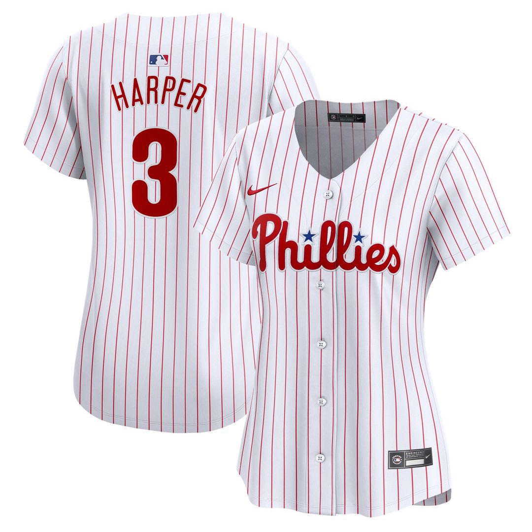Bryce Harper Philadelphia Phillies Nike Women's Home Player Limited Jersey - White