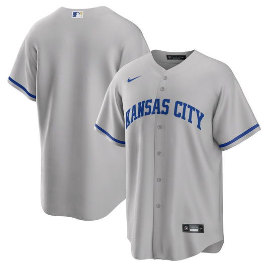 Kansas City Royals Nike Road Team Replica Jersey - Gray