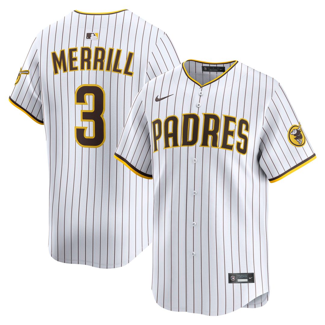 Jackson Merrill San Diego Padres Nike Home Player Limited Jersey - White