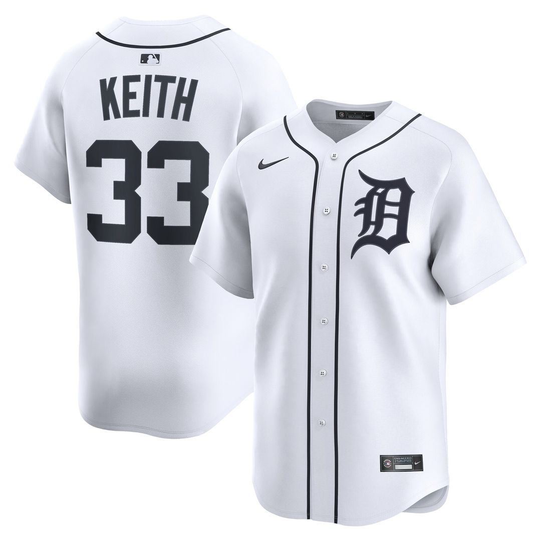 Colt Keith Detroit Tigers Nike Home Player Limited Jersey - White