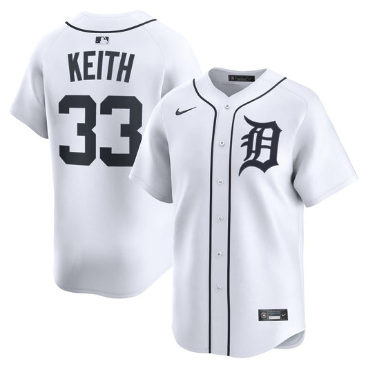Colt Keith Detroit Tigers Nike Home Player Limited Jersey - White