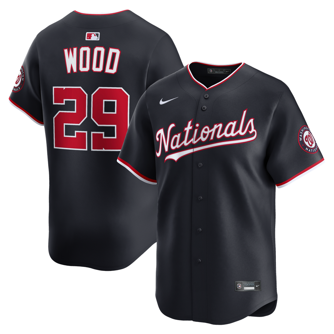 James Wood Washington Nationals Nike Alternate Player Limited Jersey - Navy