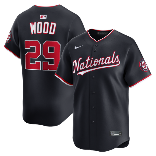 James Wood Washington Nationals Nike Alternate Player Limited Jersey - Navy
