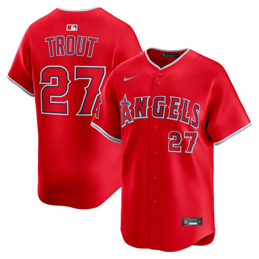 Mike Trout Los Angeles Angels Nike Alternate Player Limited Jersey - Red