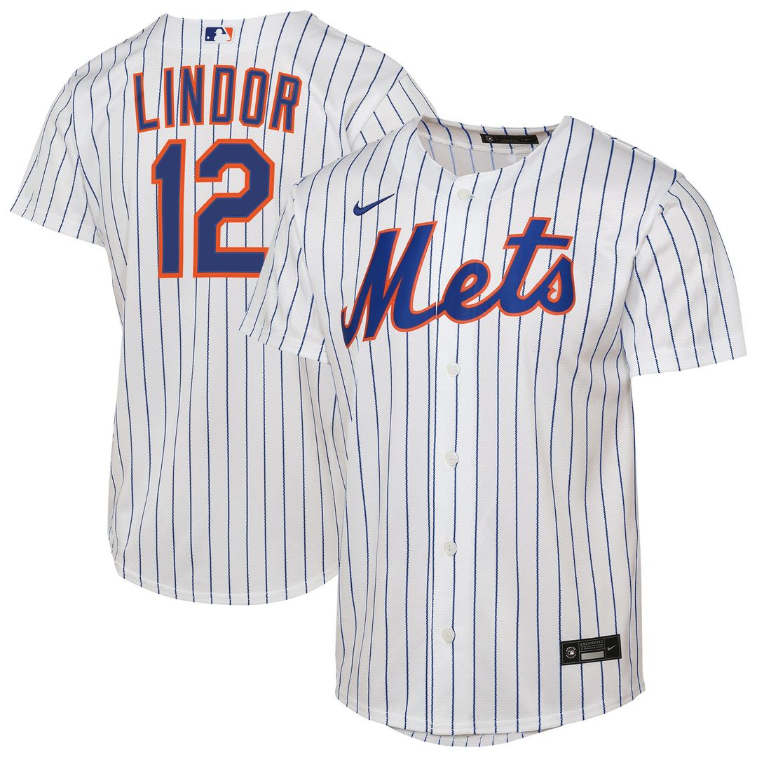 Francisco Lindor New York Mets Nike Youth Home Player Replica Jersey - White