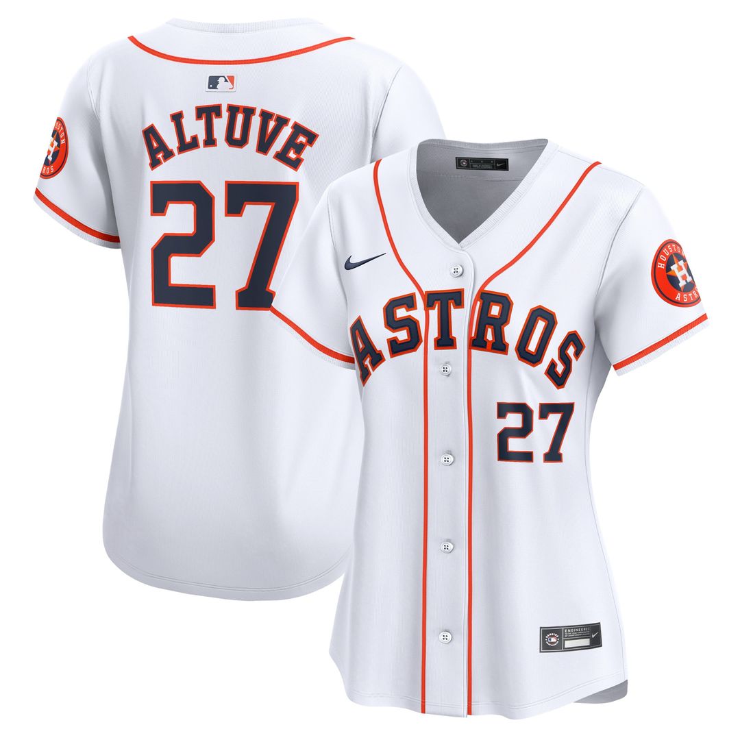 Jose Altuve Houston Astros Nike Women's Home Player Limited Jersey - White