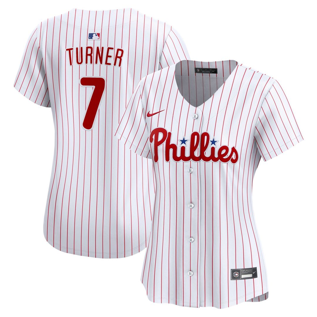 Trea Turner Philadelphia Phillies Nike Women's Home Player Limited Jersey - White