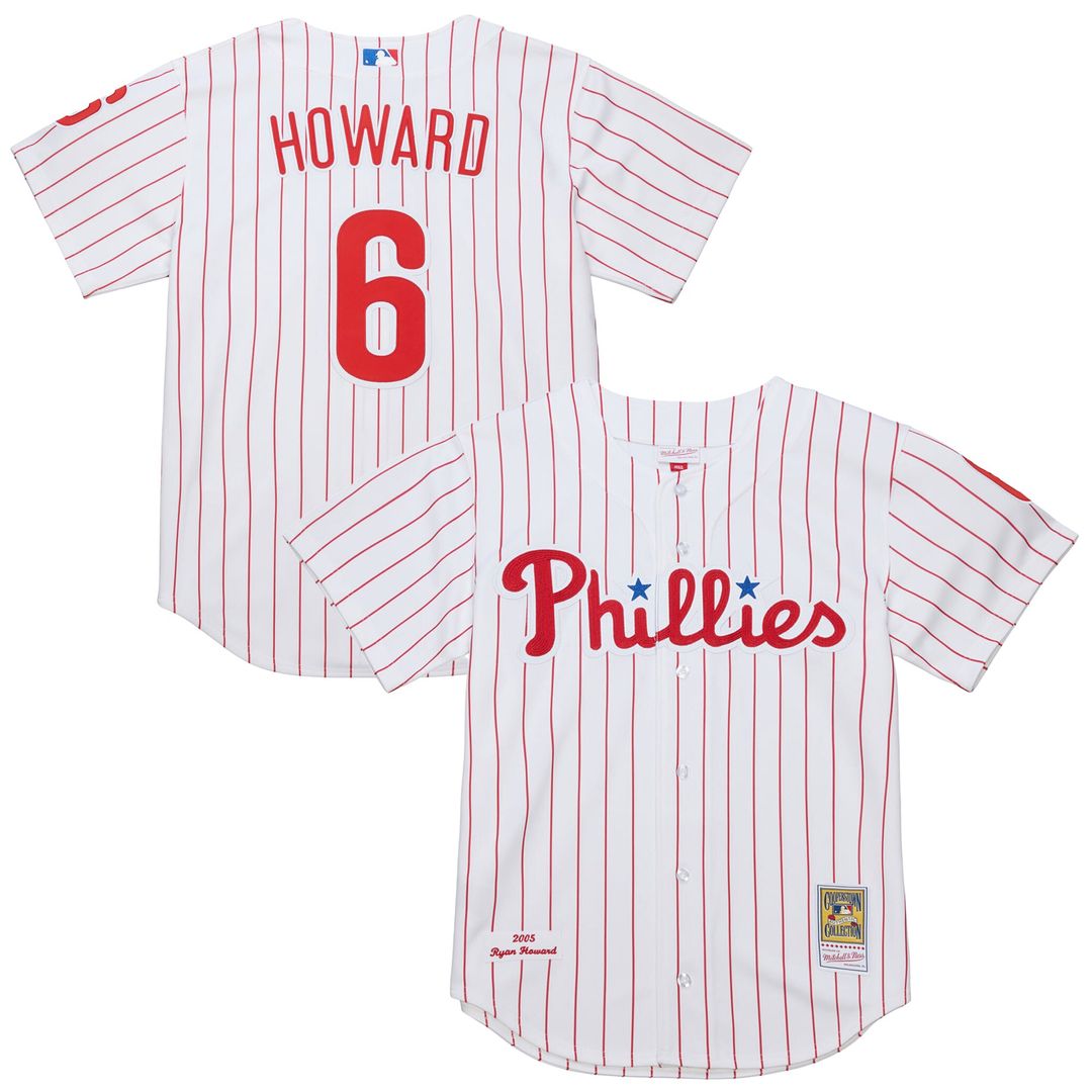 Ryan Howard Philadelphia Phillies Mitchell & Ness Cooperstown Collection Authentic Jersey - White
