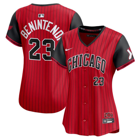 Andrew Benintendi Chicago White Sox Nike Women's 2025 City Connect Player Limited Jersey - Red/Black
