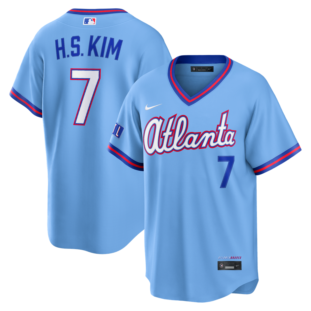 Ha - Seong Kim Atlanta Braves Nike 2026 City Connect Stadium Jersey - Powder Blue