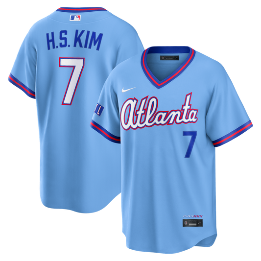 Ha - Seong Kim Atlanta Braves Nike 2026 City Connect Stadium Jersey - Powder Blue