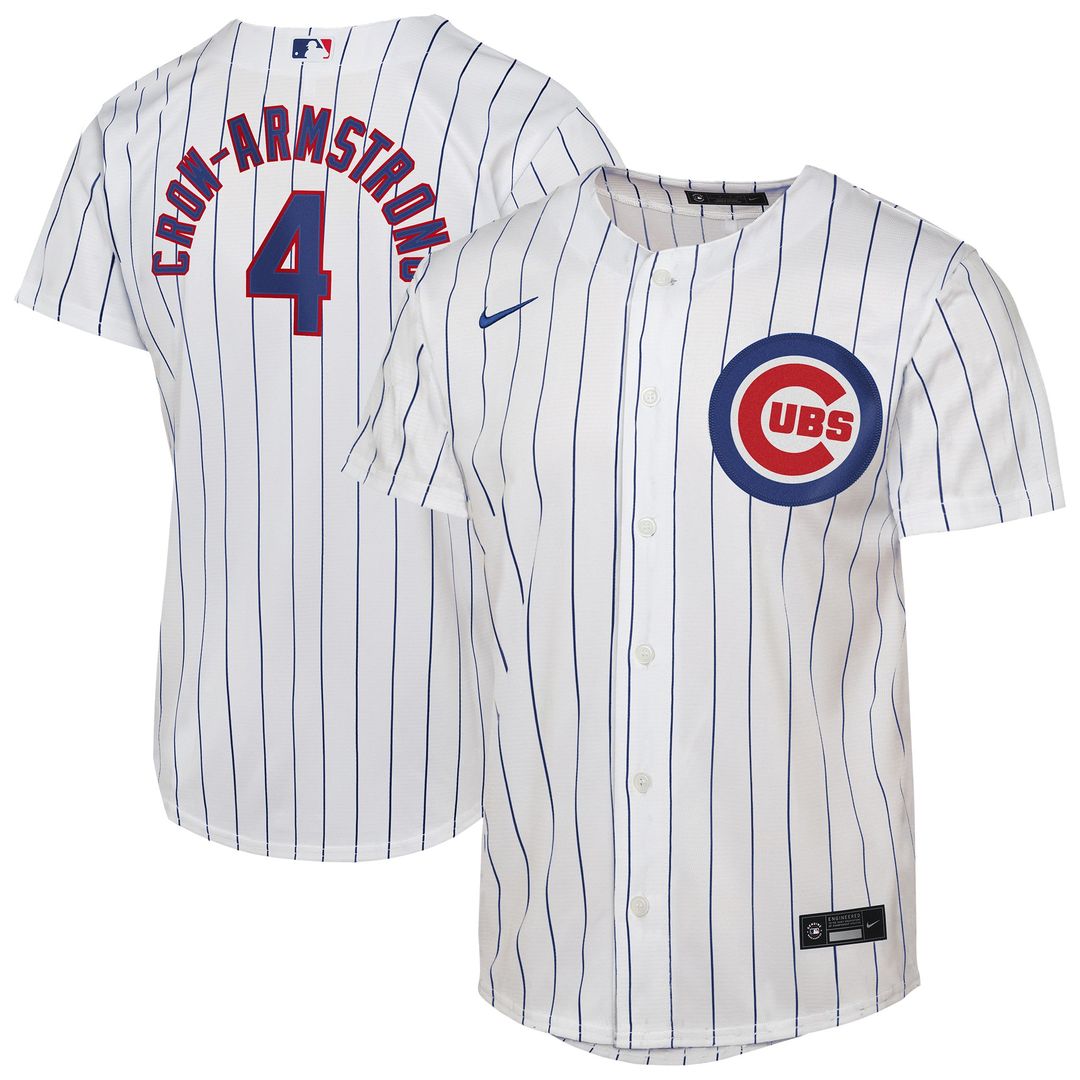 Pete Crow - Armstrong Chicago Cubs Nike Youth Home Player Replica Jersey - White