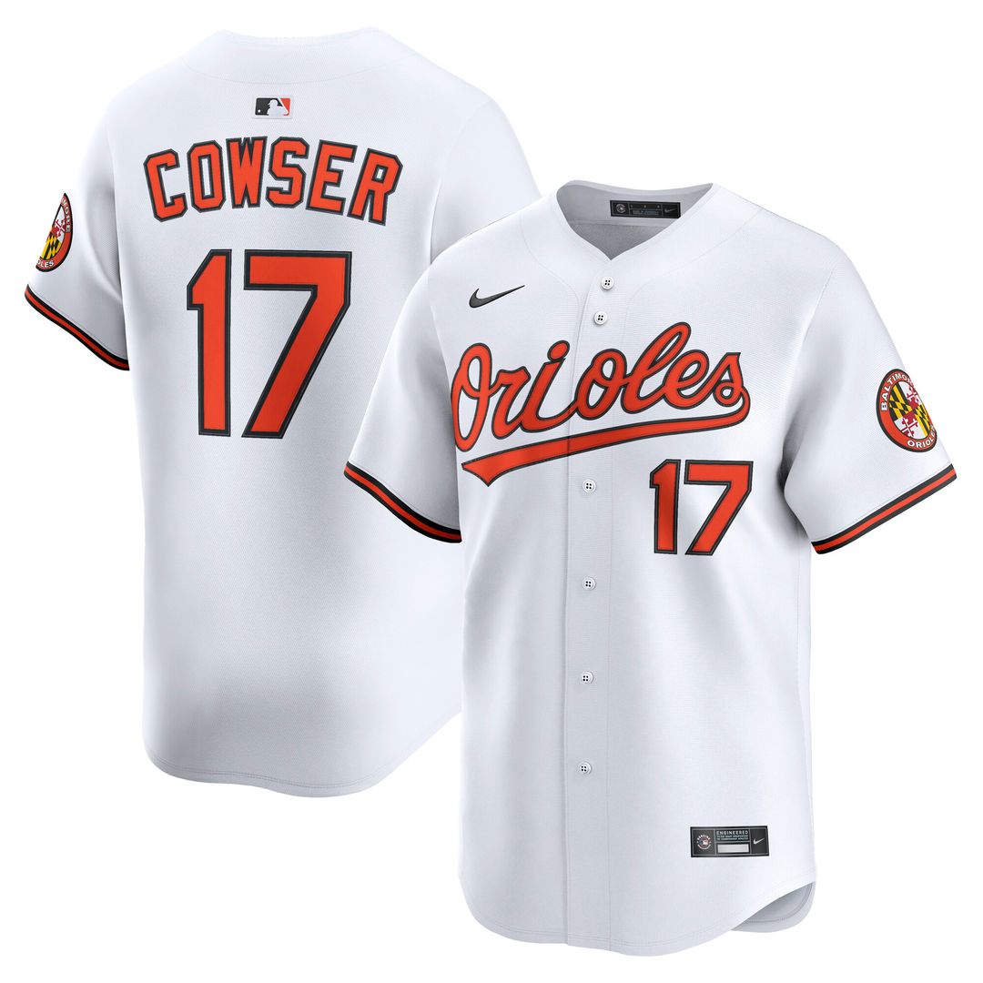 Colton Cowser Baltimore Orioles Nike Home Player Limited Jersey - White
