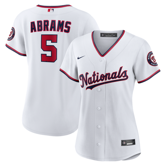 CJ Abrams Washington Nationals Nike Women's Home Player Replica Jersey - White