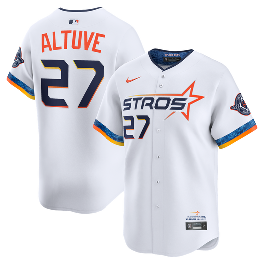 Jose Altuve Houston Astros Nike 2025 City Connect Player Limited Jersey - White